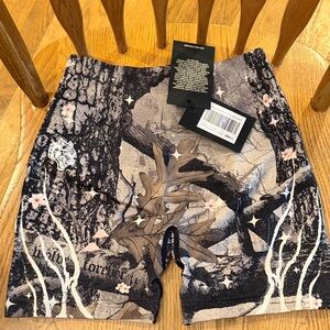 Darc Sport Black and Gray Graphic Athletic Shorts